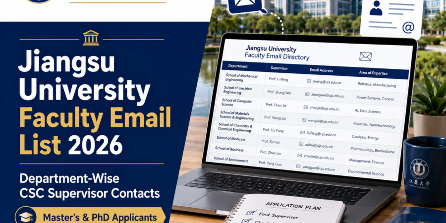 Jiangsu University faculty email list 2026