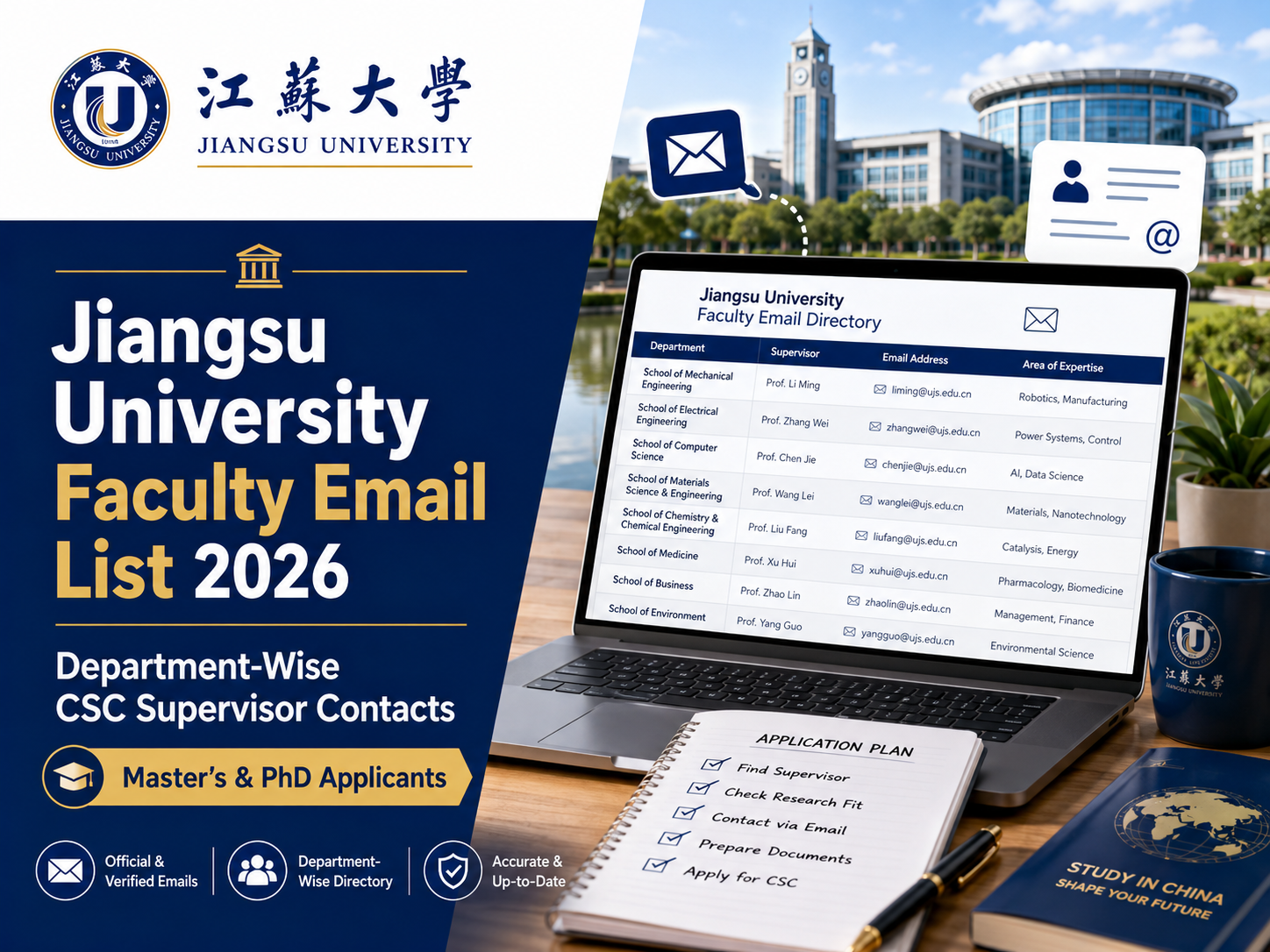 Jiangsu University faculty email list 2026