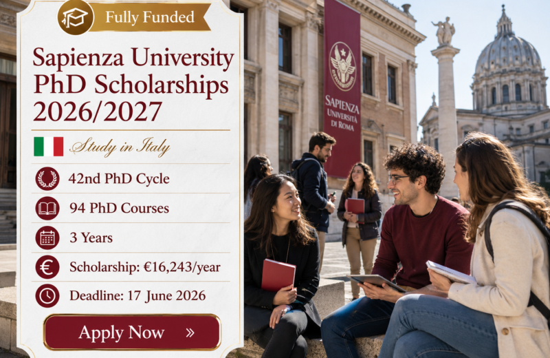 Sapienza University PhD Scholarships 2026 Featured Image