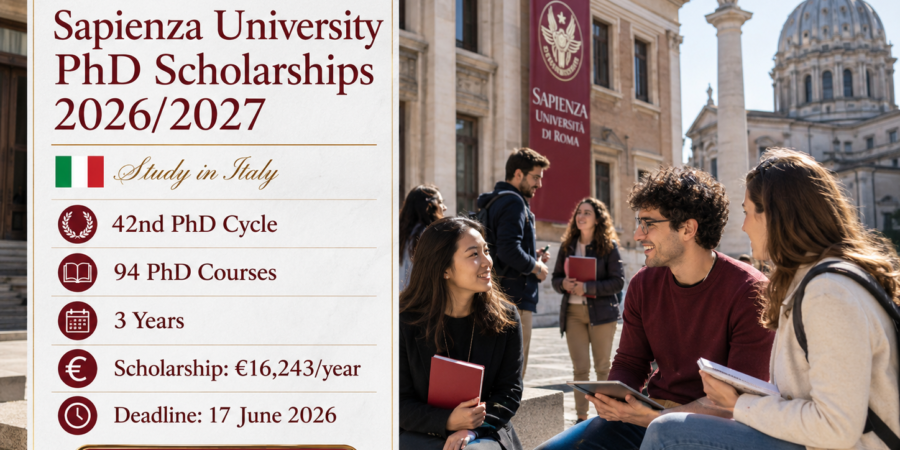 Sapienza University PhD Scholarships 2026 Featured Image